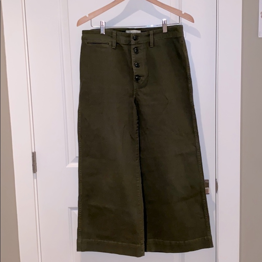 Madewell wide leg button fly pants